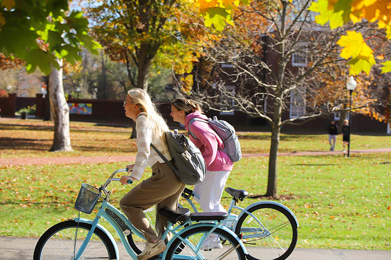Campus bicyclists